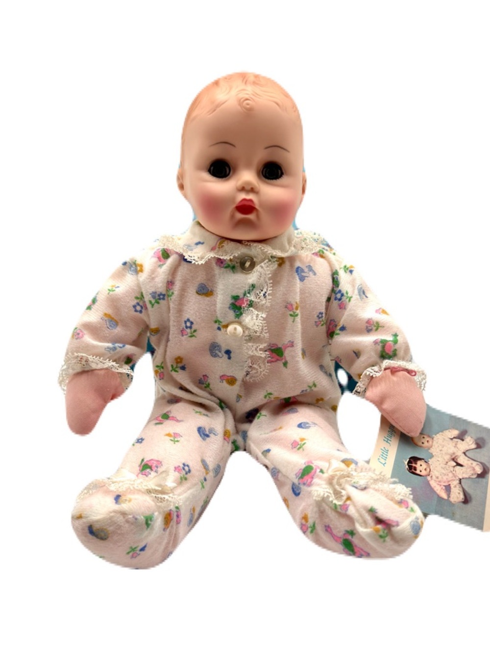Madame Alexander Pink Floral Pajama Baby Boy Model #4810 Doll in Floral Pajamas